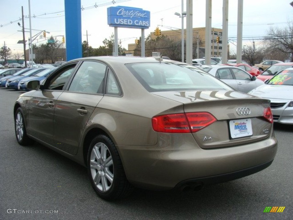 2010 A4 2.0T quattro Sedan - Dakar Beige Metallic / Beige photo #6