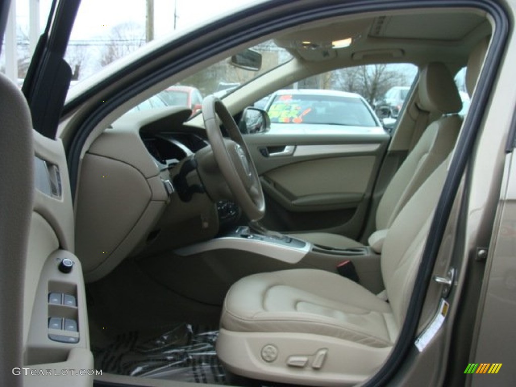 Beige Interior 2010 Audi A4 2.0T quattro Sedan Photo #78469887