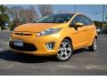 Yellow Blaze Metallic Tri-Coat - Fiesta SES Hatchback Photo No. 1