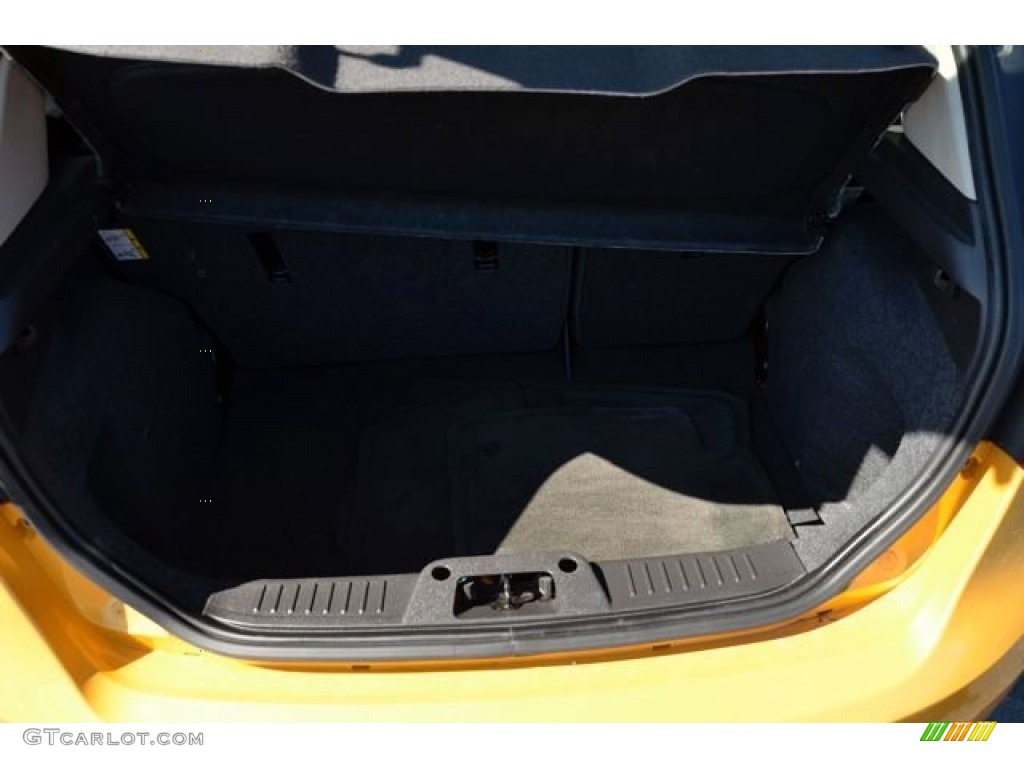 2011 Fiesta SES Hatchback - Yellow Blaze Metallic Tri-Coat / Charcoal Black/Blue Cloth photo #14