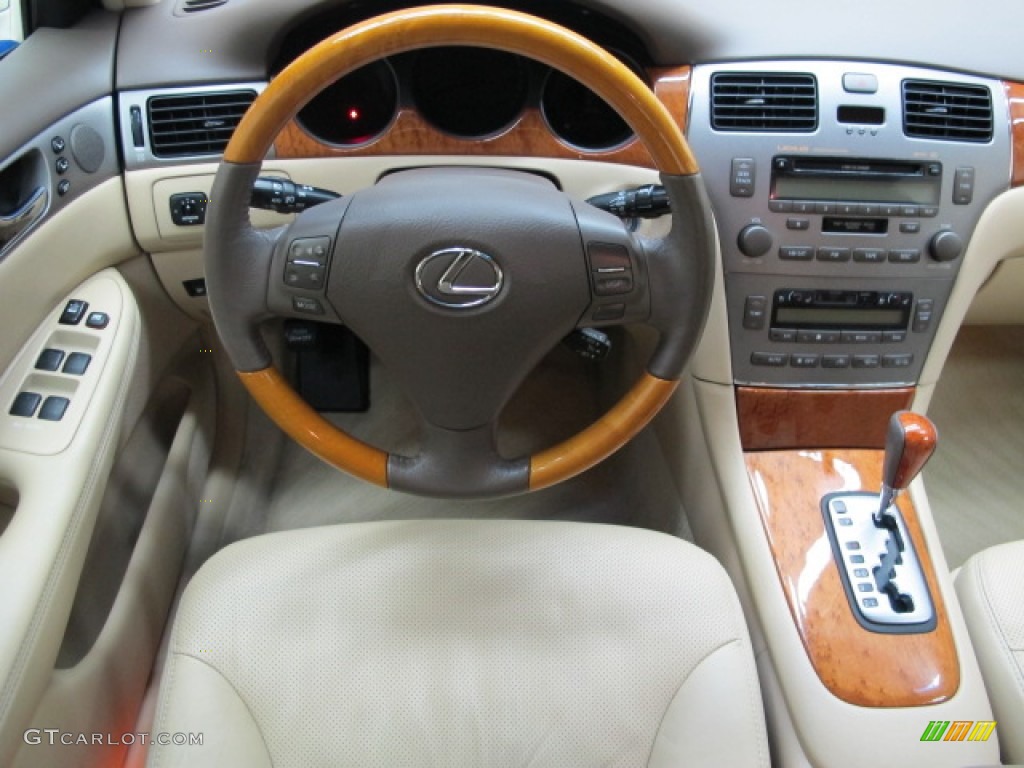 2006 Lexus ES 330 Cashmere Steering Wheel Photo #78470659