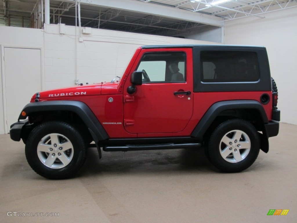 Flame Red 2008 Jeep Wrangler Rubicon 4x4 Exterior Photo #78471186