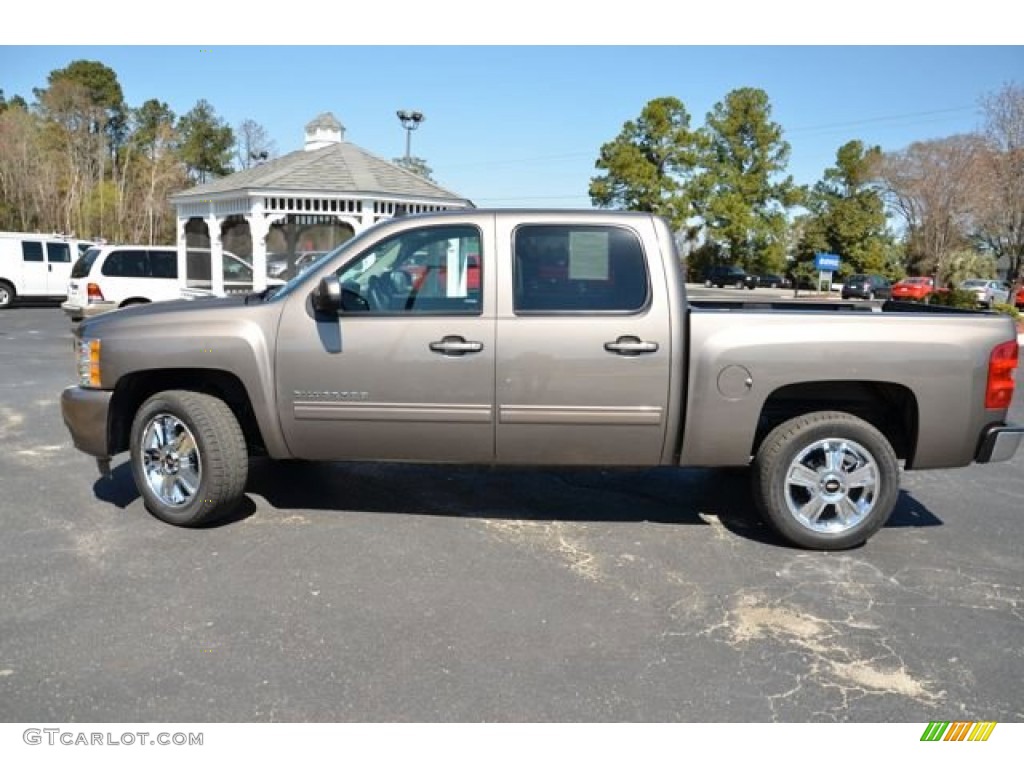 2013 Silverado 1500 LTZ Crew Cab - Mocha Steel Metallic / Ebony photo #8