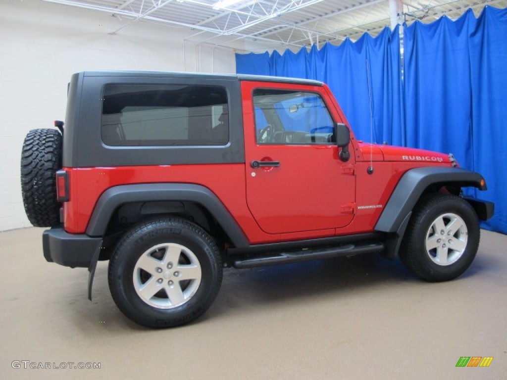 2008 Wrangler Rubicon 4x4 - Flame Red / Dark Slate Gray/Medium Slate Gray photo #10