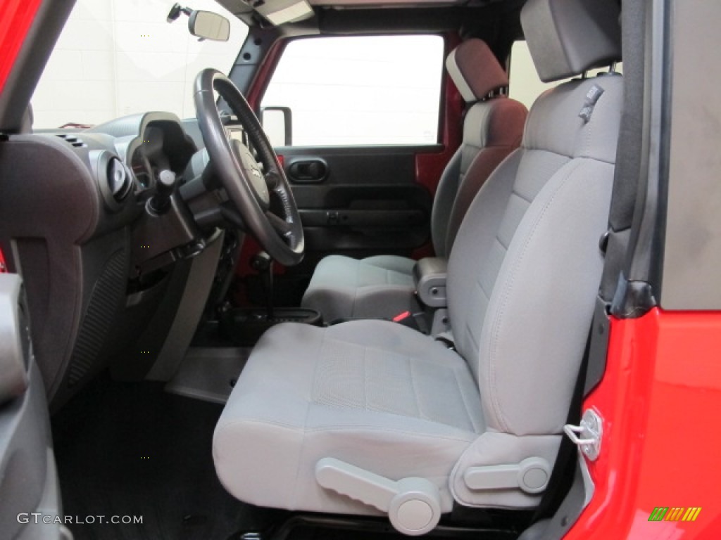2008 Jeep Wrangler Rubicon 4x4 Front Seat Photo #78471425