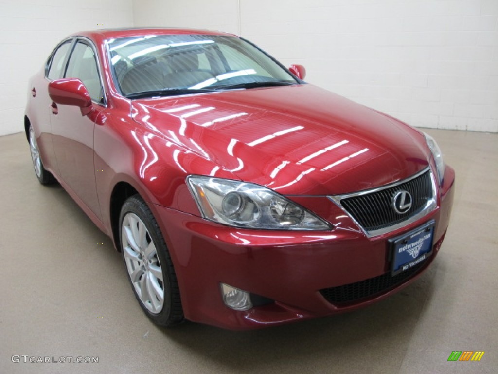 2006 IS 250 AWD - Matador Red Mica / Cashmere Beige photo #1