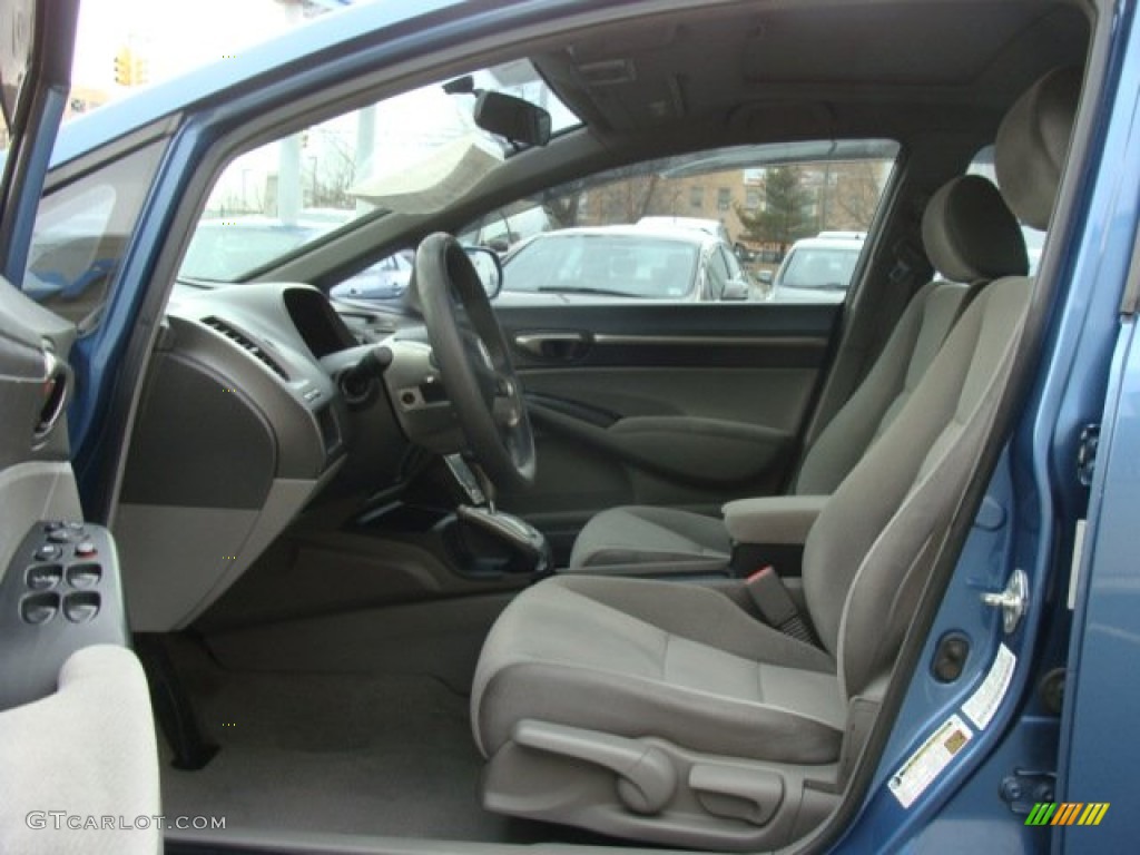 2007 Civic EX Sedan - Atomic Blue Metallic / Gray photo #8