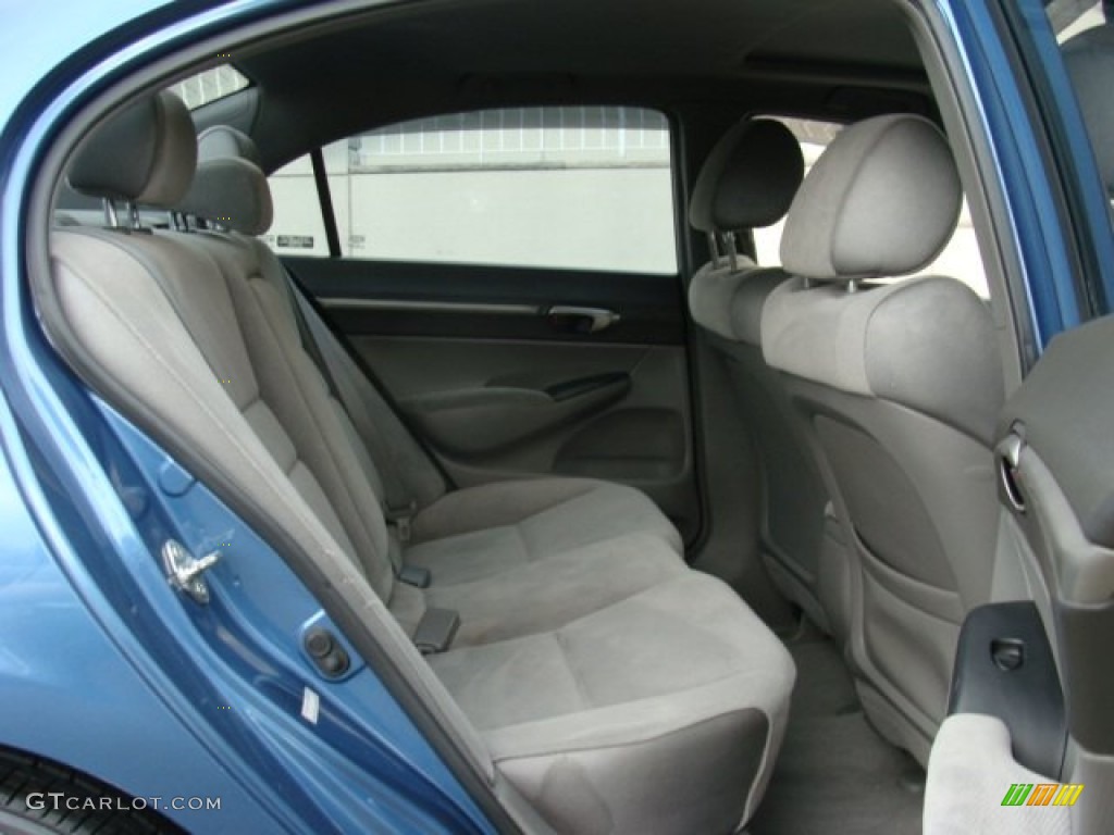2007 Civic EX Sedan - Atomic Blue Metallic / Gray photo #13