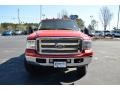 2006 Red Clearcoat Ford F250 Super Duty Lariat Crew Cab 4x4  photo #2