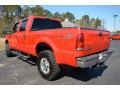2006 Red Clearcoat Ford F250 Super Duty Lariat Crew Cab 4x4  photo #7