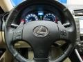 2006 Lexus IS Cashmere Beige Interior Steering Wheel Photo