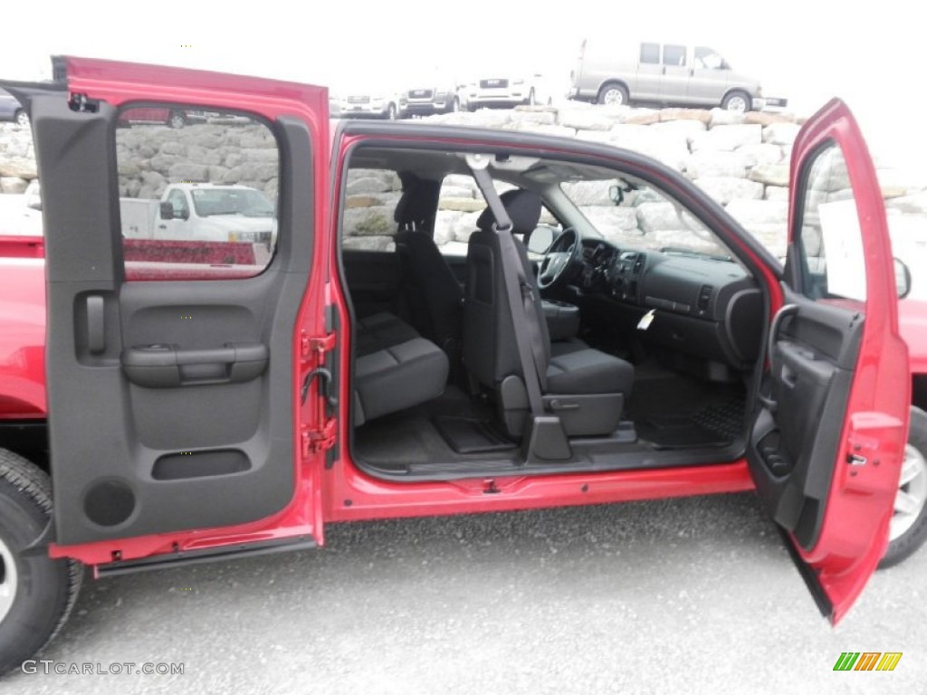 2013 Sierra 1500 SLE Extended Cab 4x4 - Fire Red / Ebony photo #17