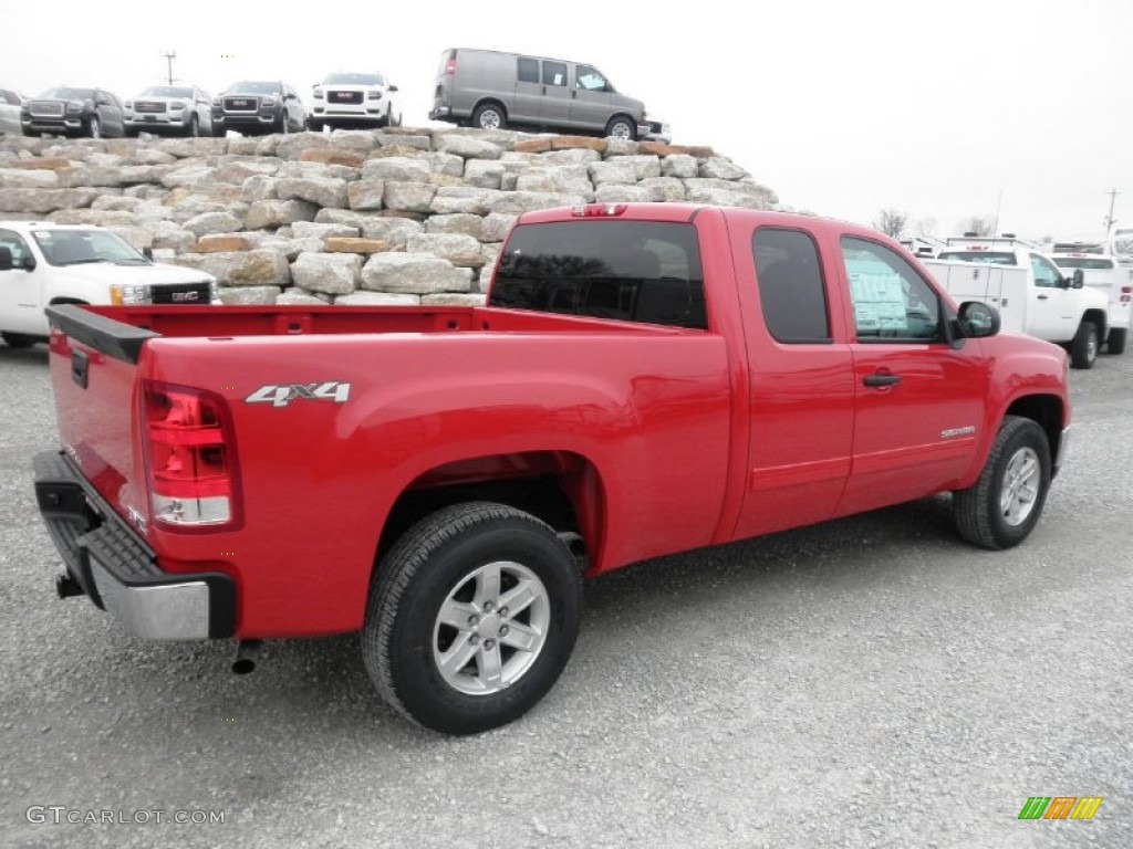 2013 Sierra 1500 SLE Extended Cab 4x4 - Fire Red / Ebony photo #22