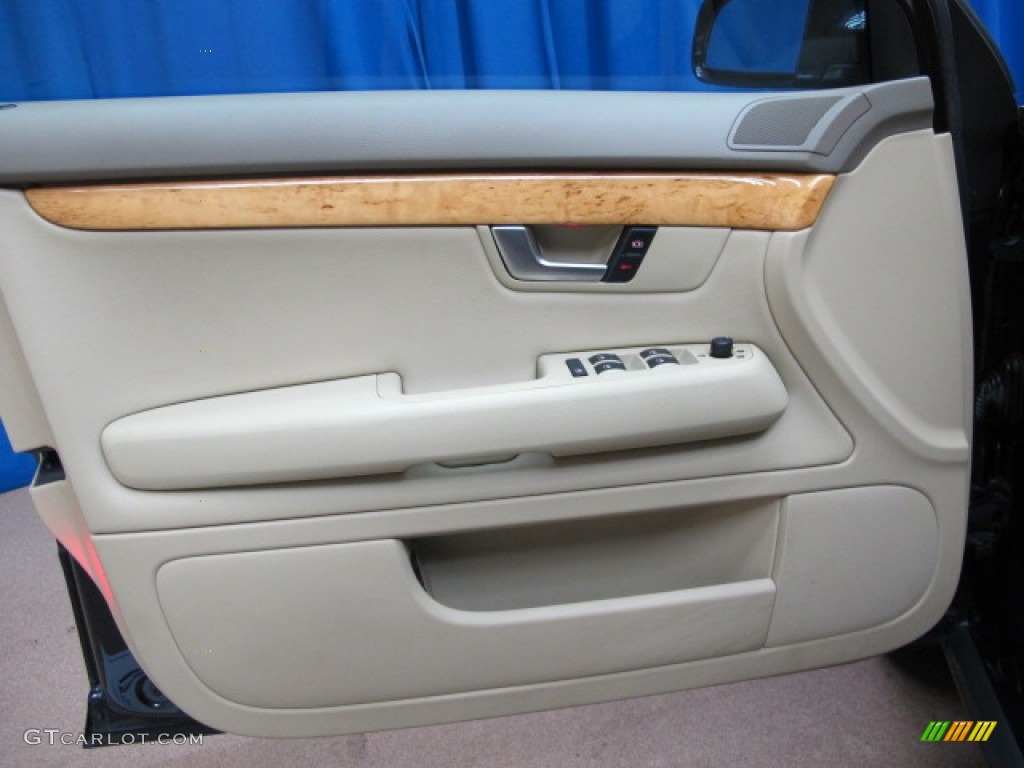 2006 Audi A4 3.2 quattro Sedan Beige Door Panel Photo #78474101