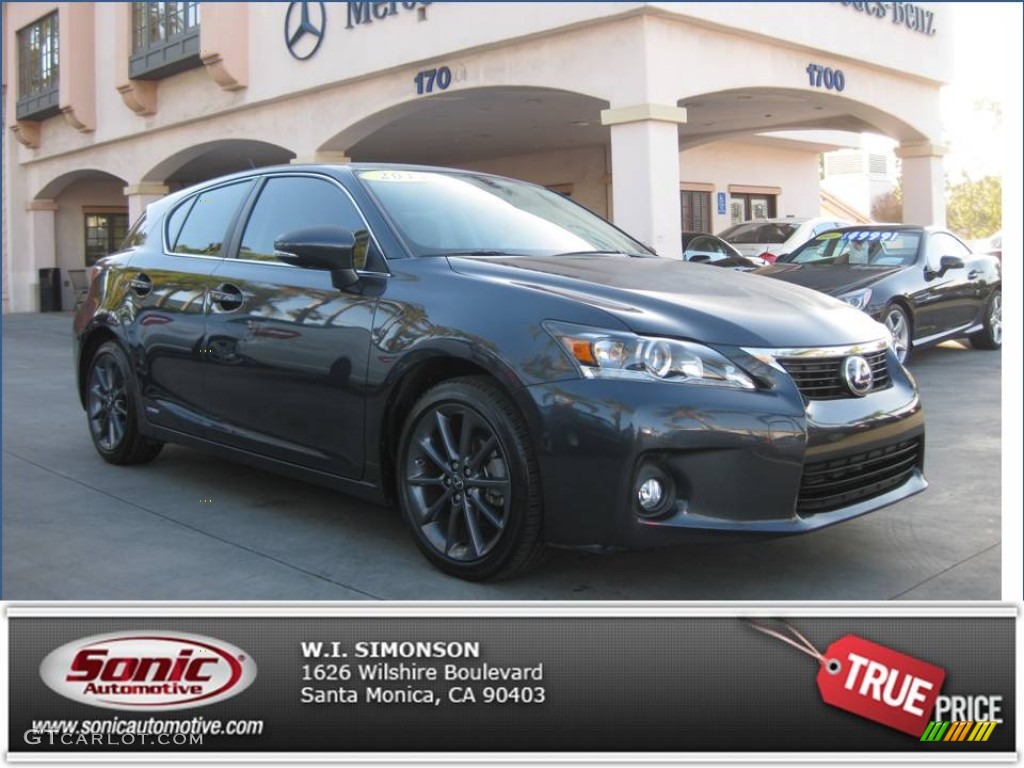 2011 CT 200h Hybrid Premium - Smokey Granite Mica / Black photo #1