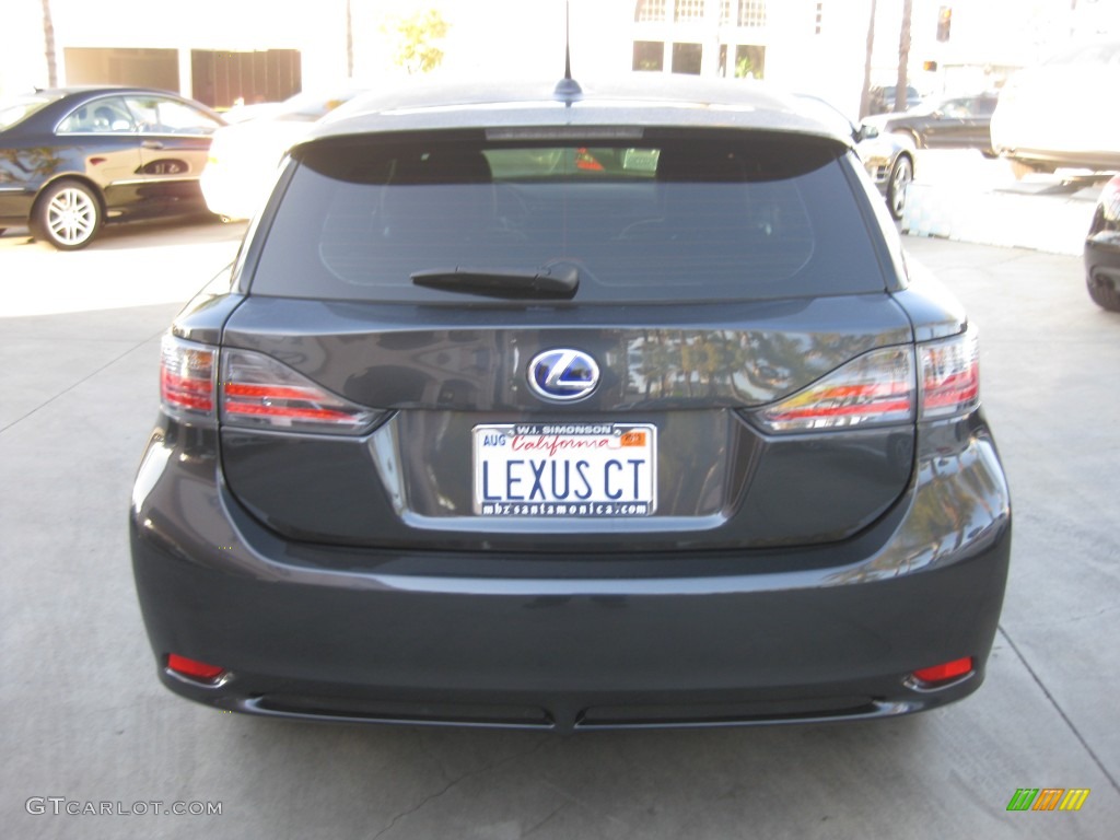 2011 CT 200h Hybrid Premium - Smokey Granite Mica / Black photo #3