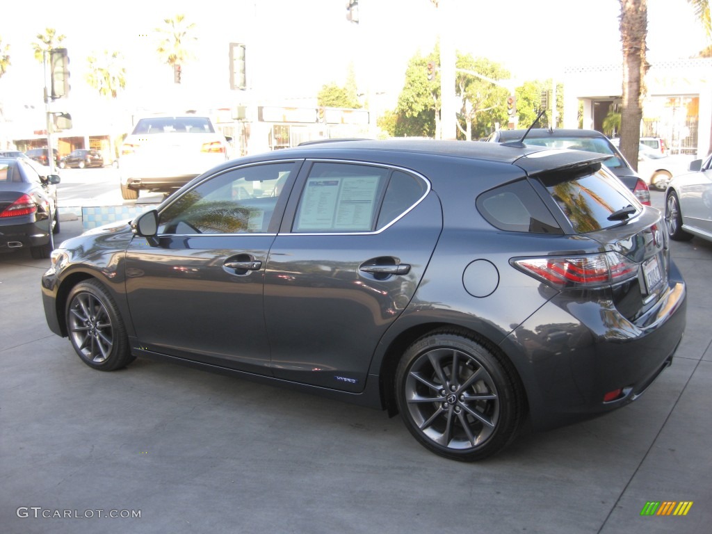 2011 CT 200h Hybrid Premium - Smokey Granite Mica / Black photo #4