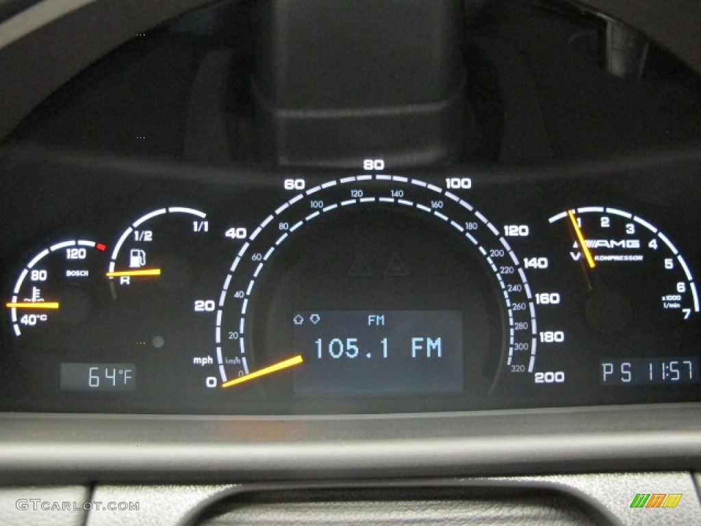 2005 CL 55 AMG - Granite Grey Metallic / Charcoal photo #24