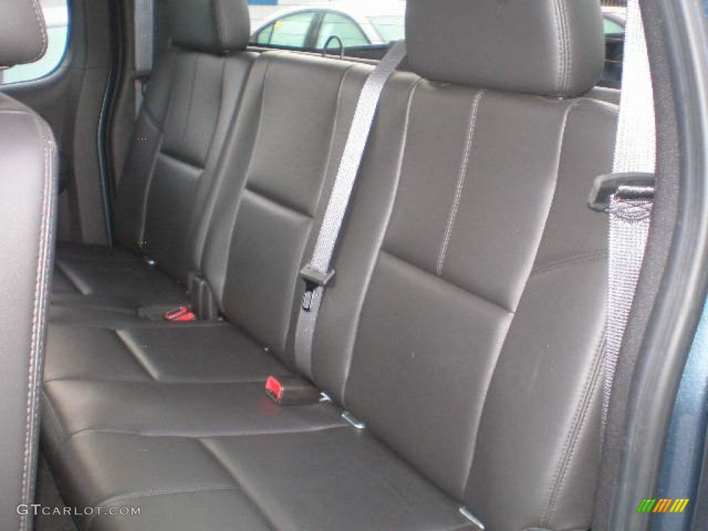 2011 Silverado 1500 LTZ Extended Cab 4x4 - Blue Granite Metallic / Ebony photo #18