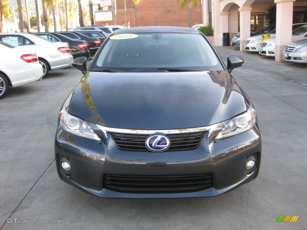 2011 CT 200h Hybrid Premium - Smokey Granite Mica / Black photo #6