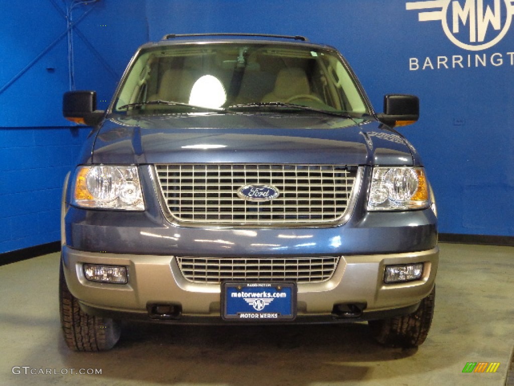 2003 Expedition Eddie Bauer 4x4 - Medium Wedgewood Blue Metallic / Medium Parchment photo #2