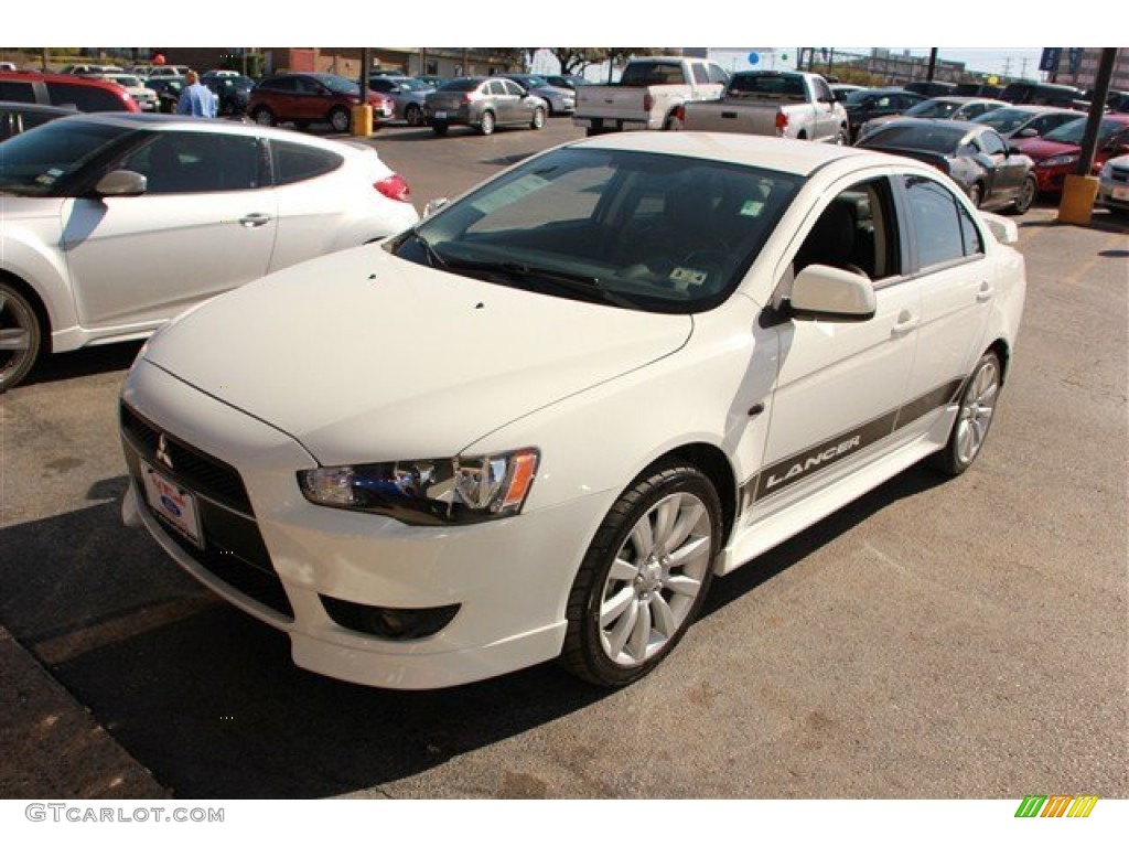 Wicked White Metallic 2011 Mitsubishi Lancer GTS Exterior Photo #78475244