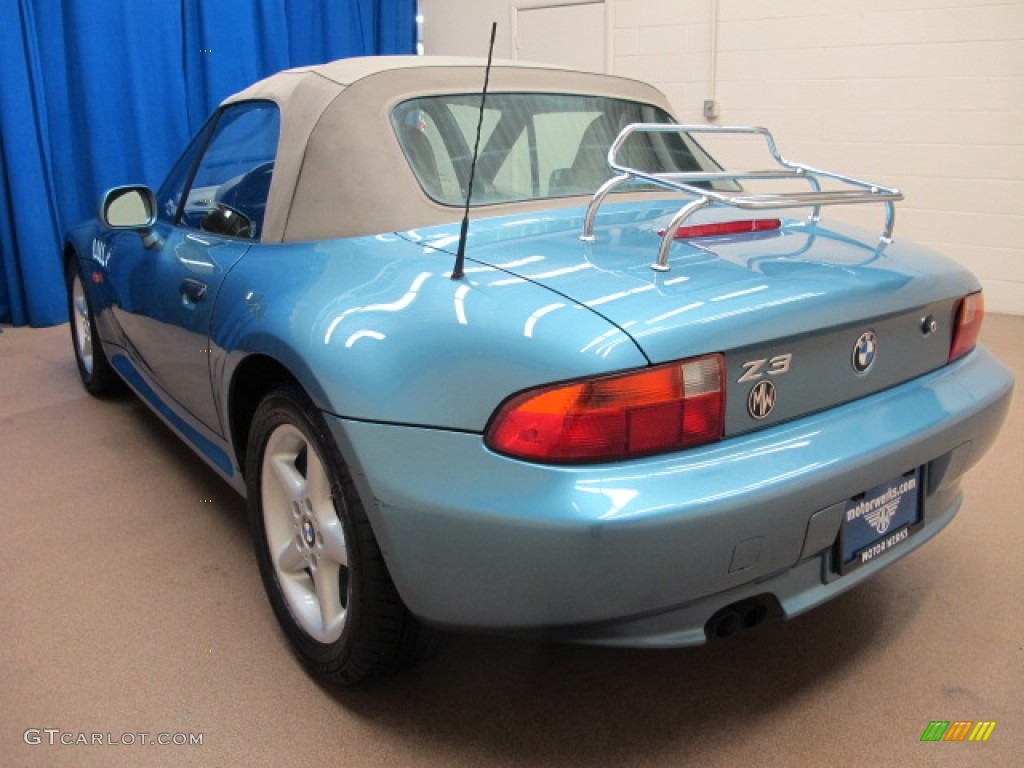 1998 Z3 2.8 Roadster - Atlanta Blue Metallic / Beige photo #3