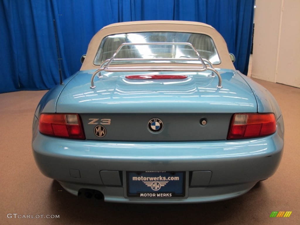 1998 Z3 2.8 Roadster - Atlanta Blue Metallic / Beige photo #4