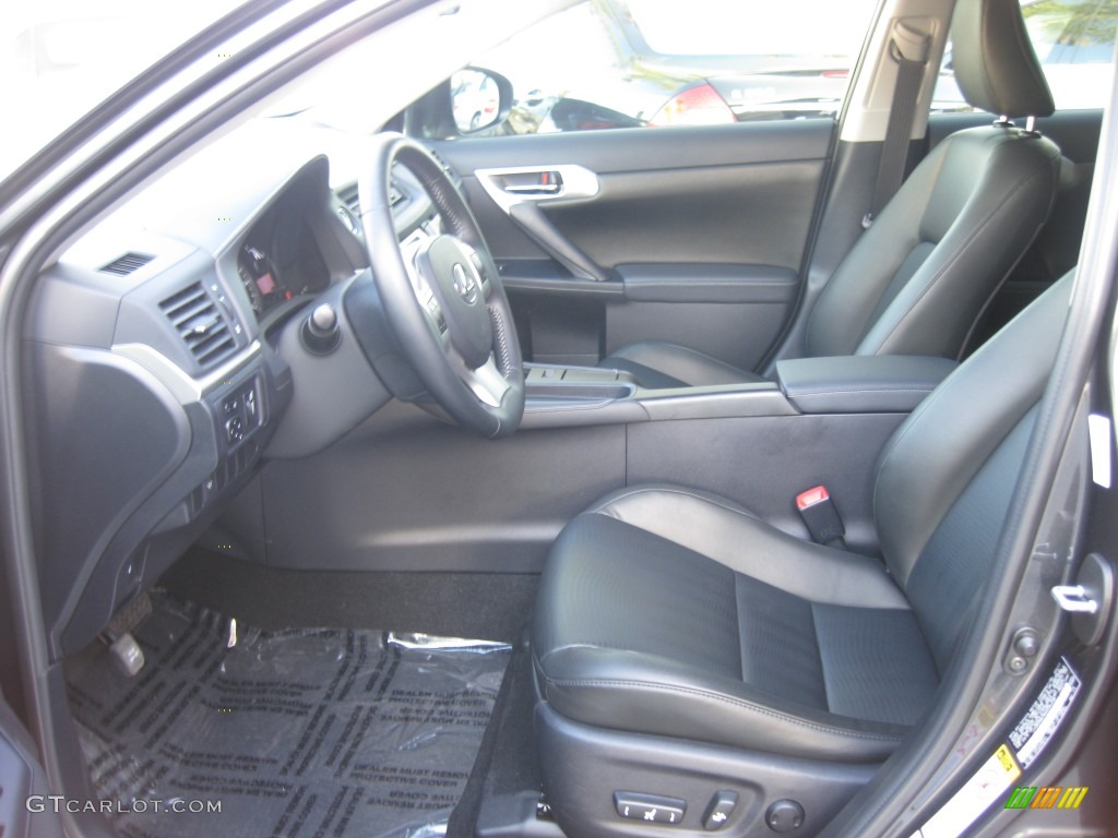 2011 CT 200h Hybrid Premium - Smokey Granite Mica / Black photo #16