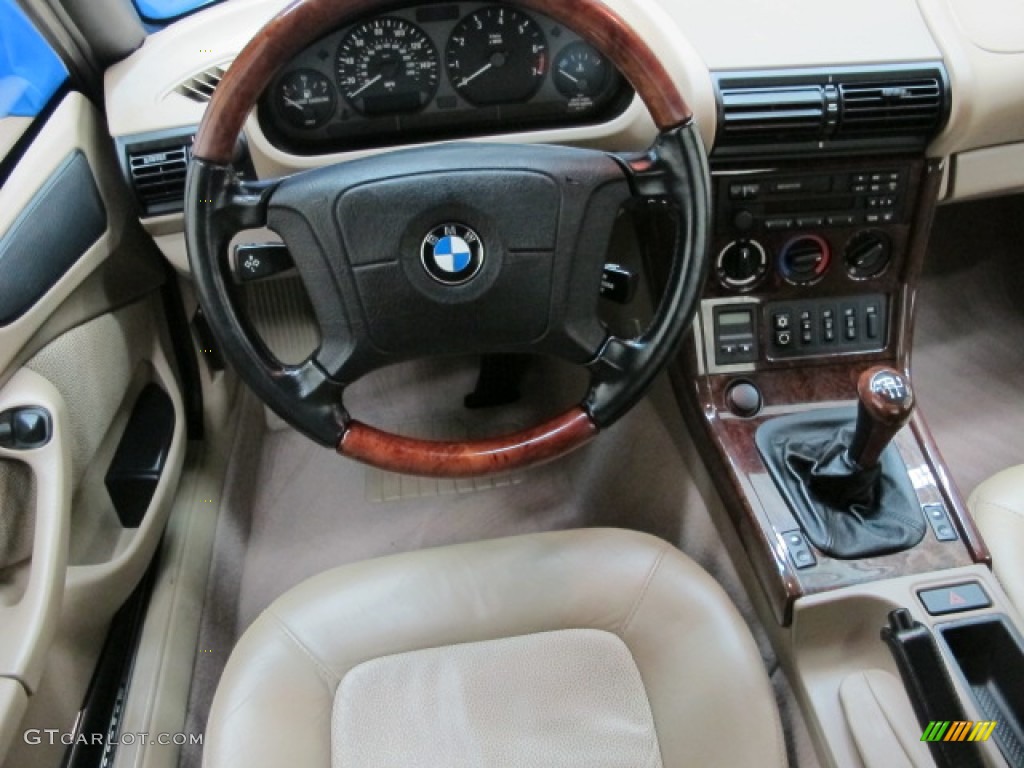 1998 BMW Z3 2.8 Roadster Beige Dashboard Photo #78475796