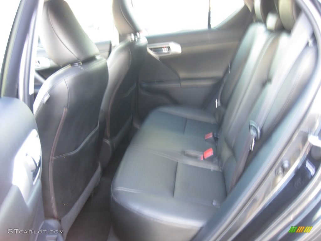 2011 CT 200h Hybrid Premium - Smokey Granite Mica / Black photo #17