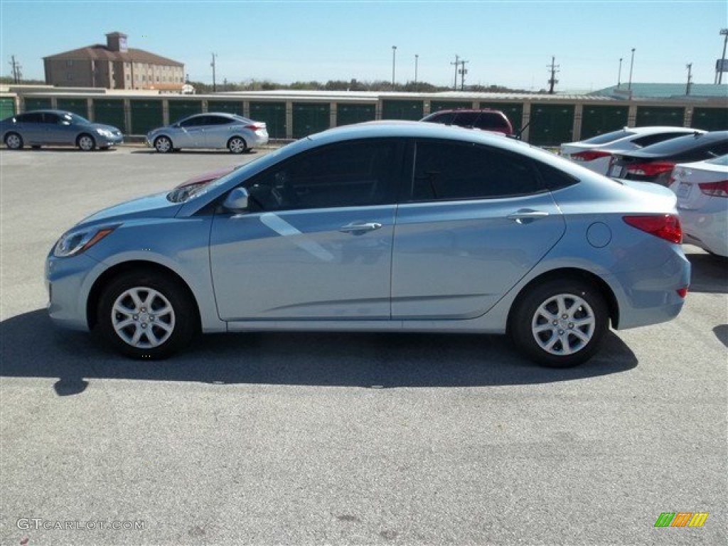 2013 Accent GLS 4 Door - Clearwater Blue / Beige photo #1