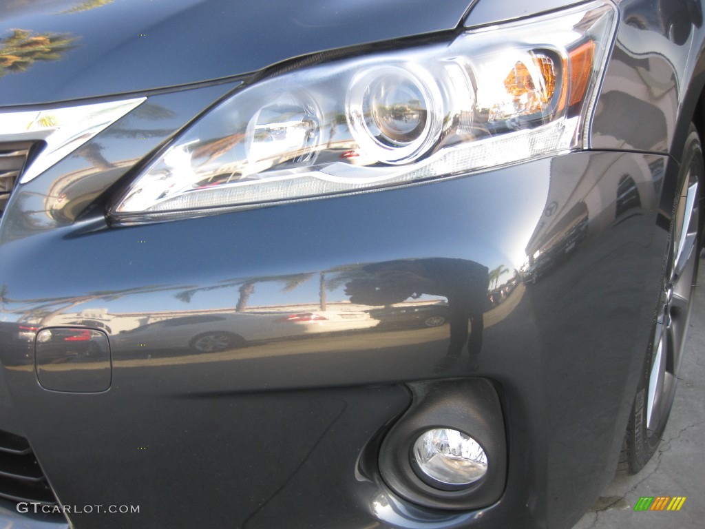 2011 CT 200h Hybrid Premium - Smokey Granite Mica / Black photo #22