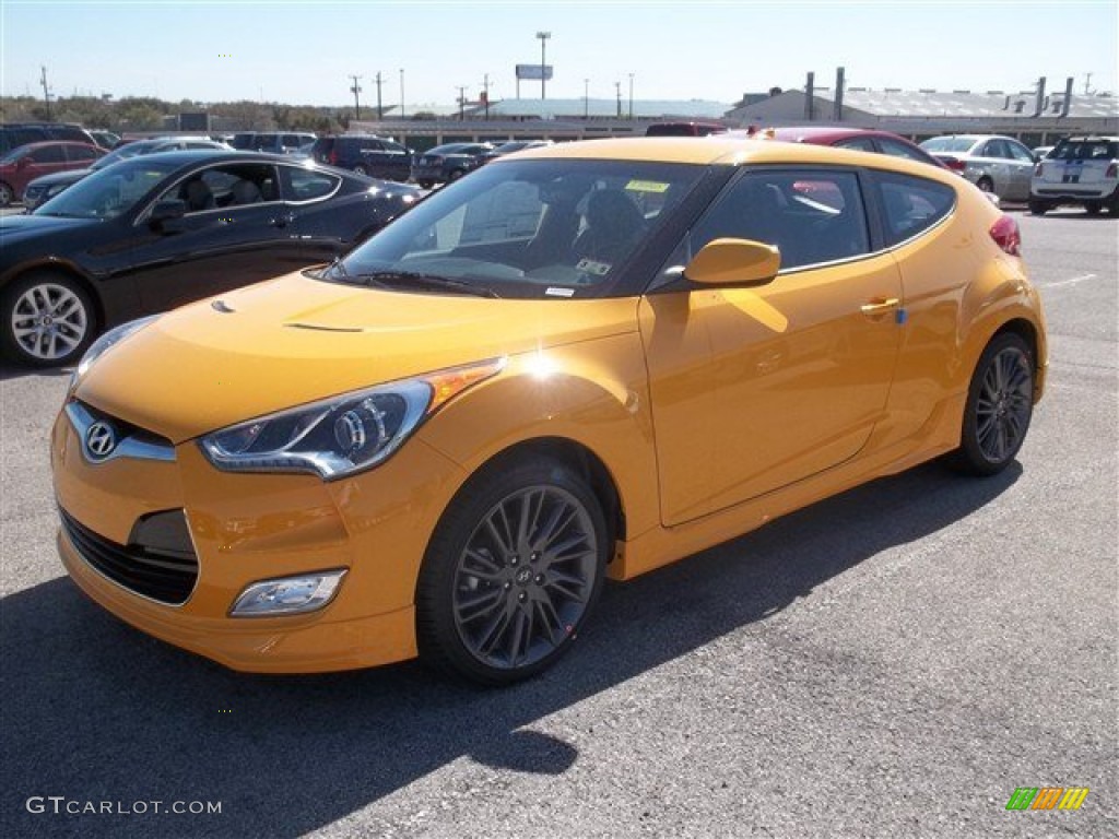 26.2 Yellow 2013 Hyundai Veloster RE:MIX Edition Exterior Photo #78476285