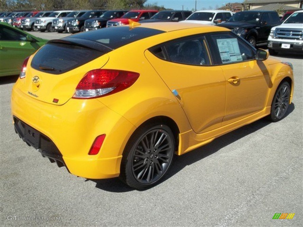 26.2 Yellow 2013 Hyundai Veloster RE:MIX Edition Exterior Photo #78476363