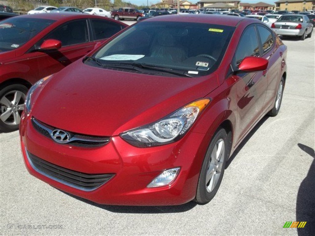 2013 Elantra GLS - Red Allure / Beige photo #1