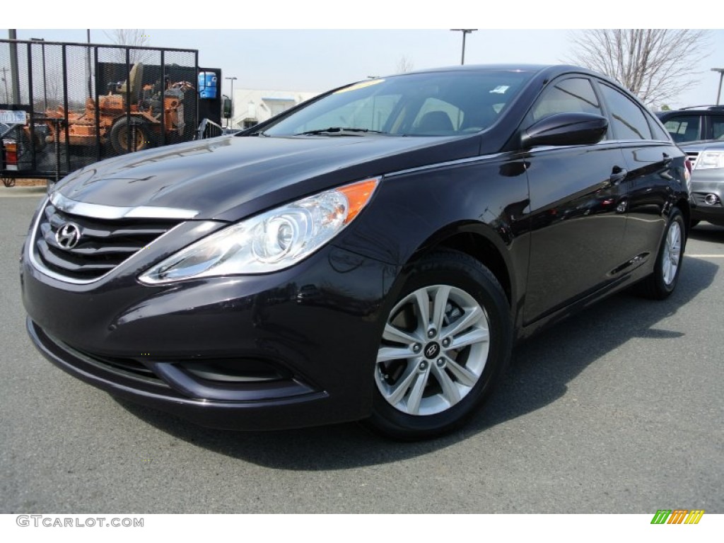 Black Plum Pearl 2011 Hyundai Sonata GLS Exterior Photo #78476691