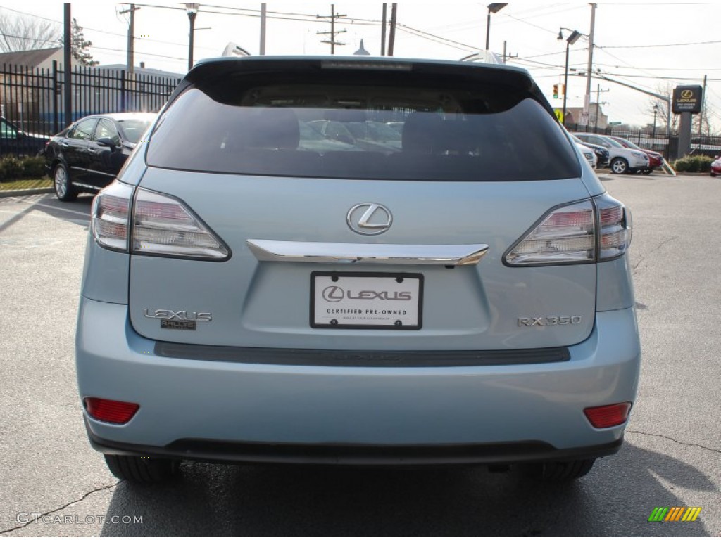 2010 RX 350 AWD - Cerulean Blue Metallic / Parchment/Brown Walnut photo #6