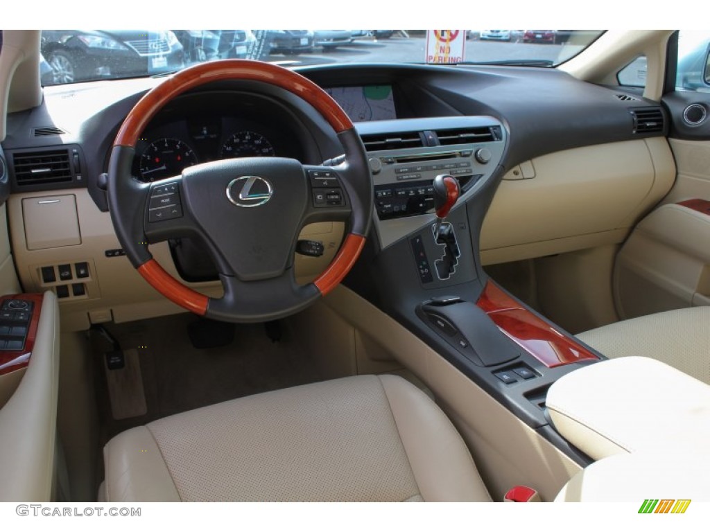 2010 RX 350 AWD - Cerulean Blue Metallic / Parchment/Brown Walnut photo #19