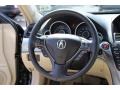2010 Acura TL Parchment Interior Steering Wheel Photo