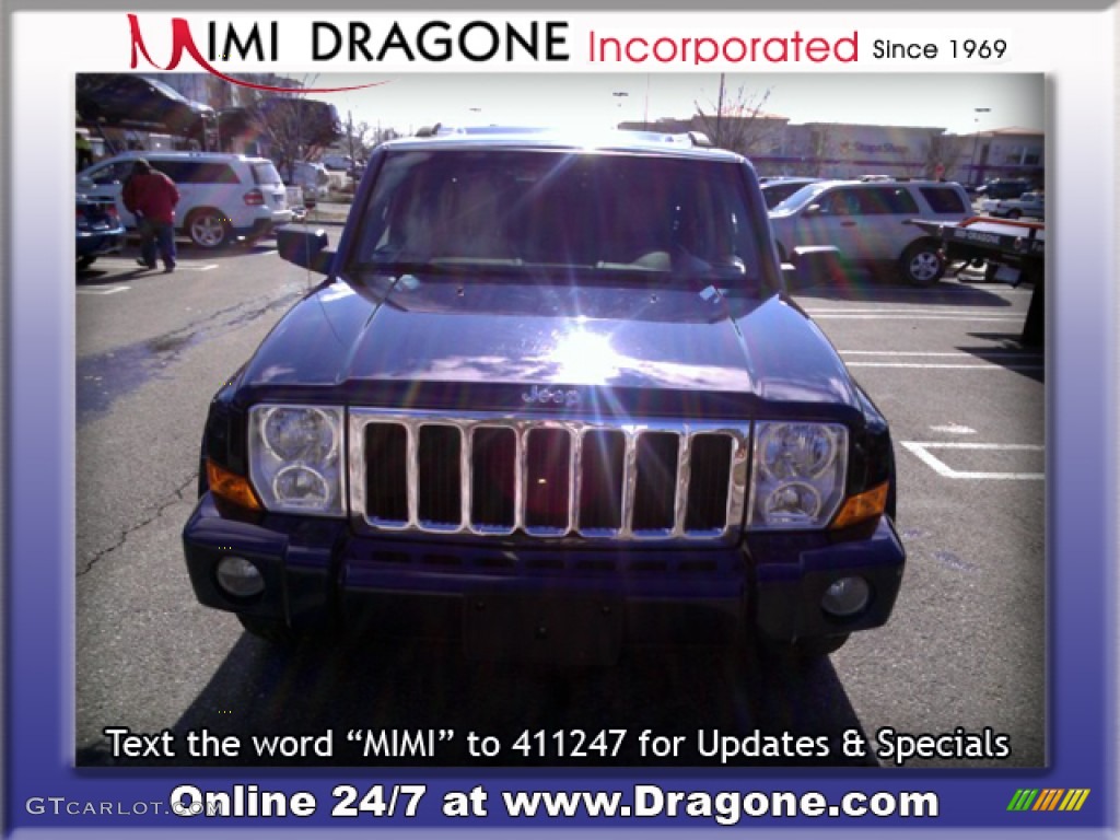 2006 Commander Limited 4x4 - Midnight Blue Pearl / Dark Khaki/Light Graystone photo #2