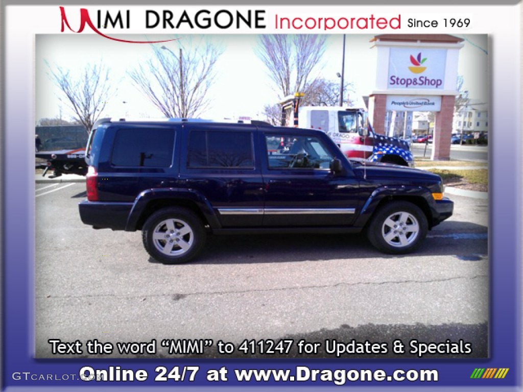 2006 Commander Limited 4x4 - Midnight Blue Pearl / Dark Khaki/Light Graystone photo #6
