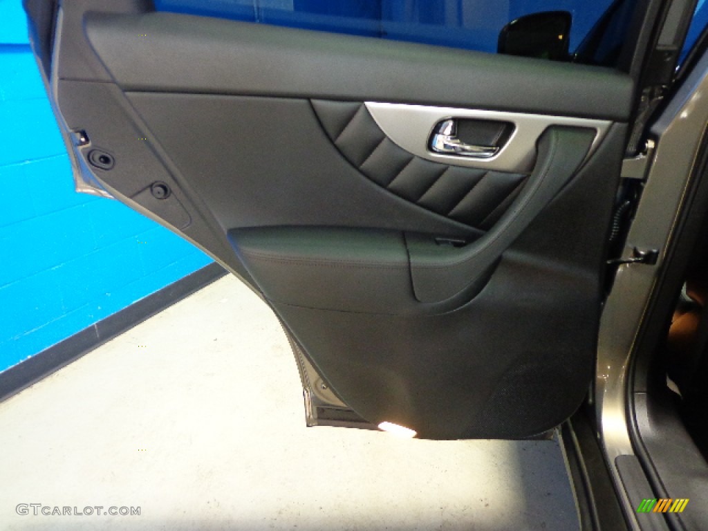 2013 Infiniti FX 37 AWD Graphite Door Panel Photo #78478868