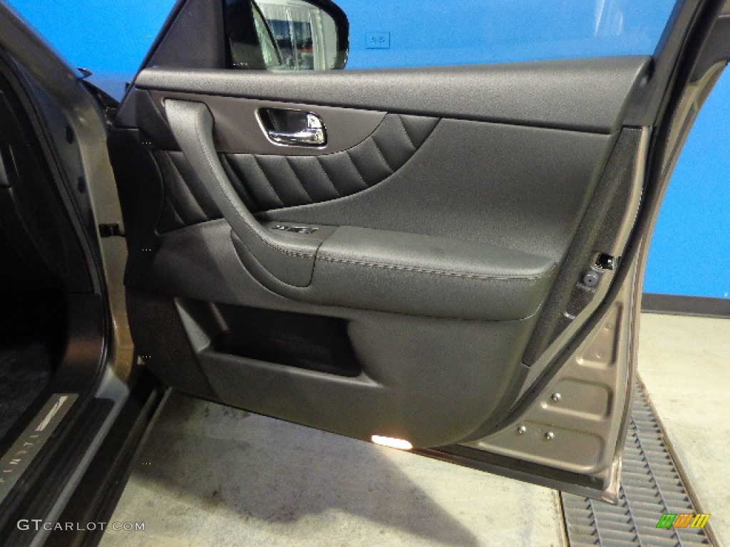 2013 Infiniti FX 37 AWD Graphite Door Panel Photo #78478927