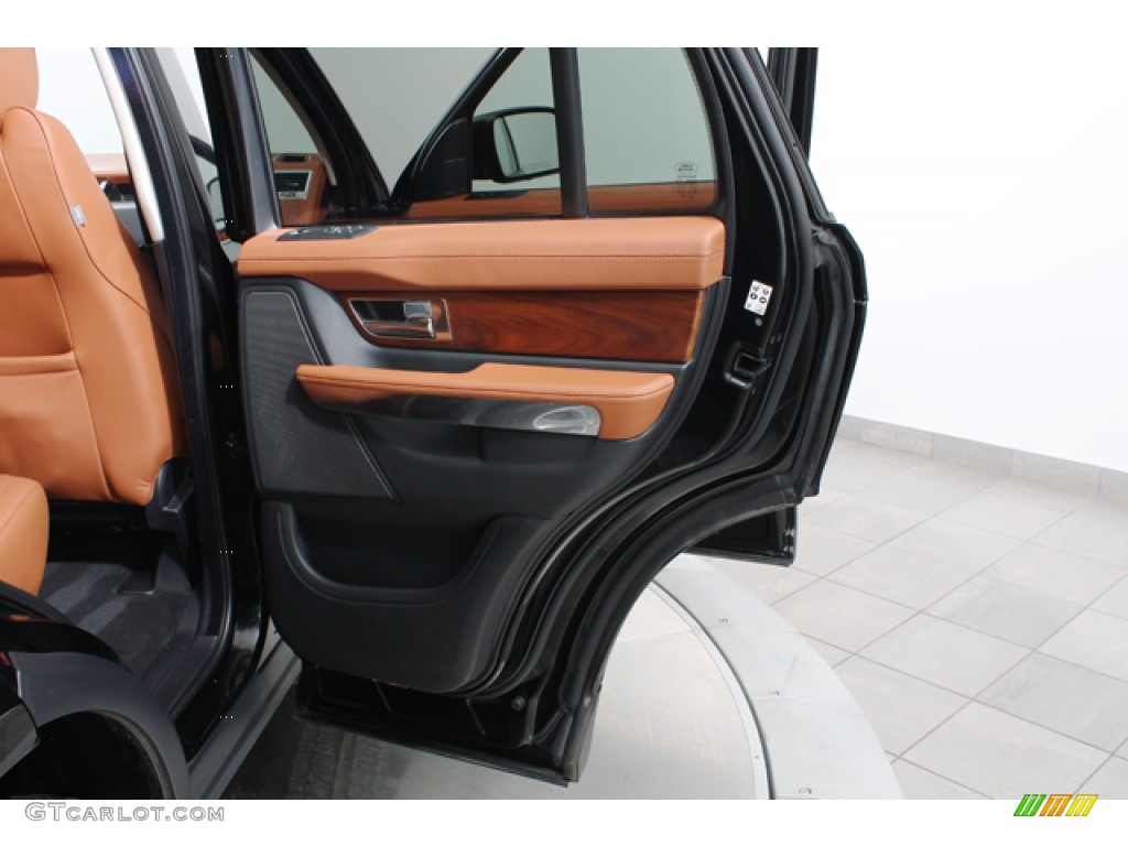 2011 Land Rover Range Rover Sport Supercharged Tan/Ebony Door Panel Photo #78479360
