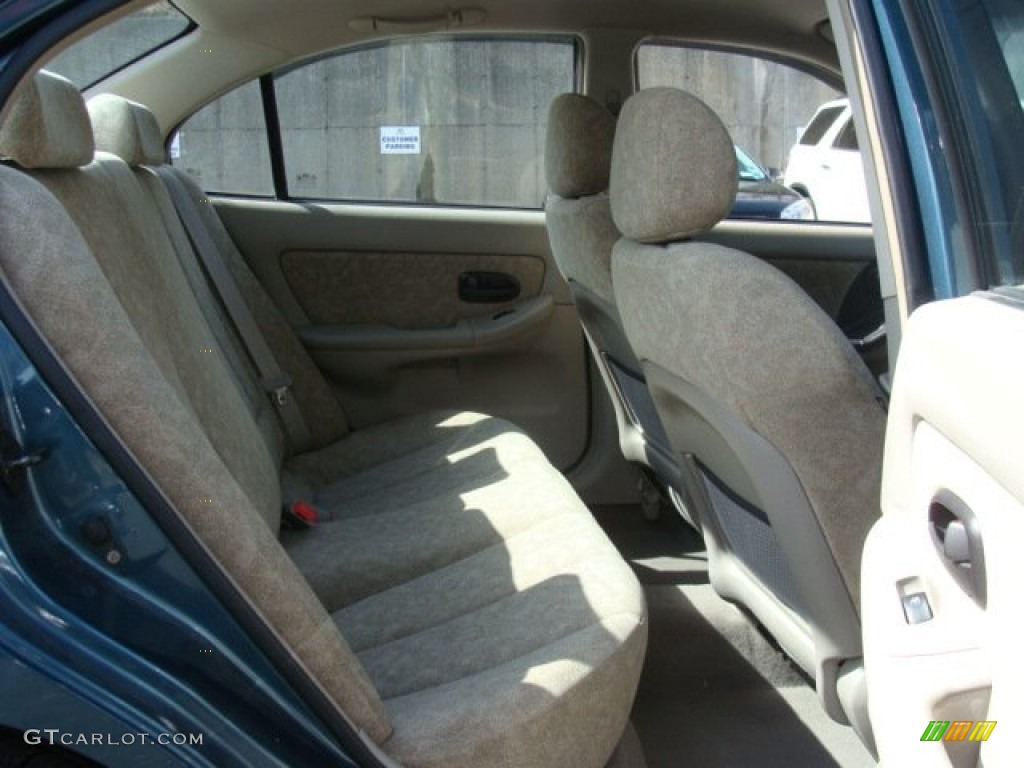 2002 Elantra GLS Sedan - Light Ocean Blue / Beige photo #19