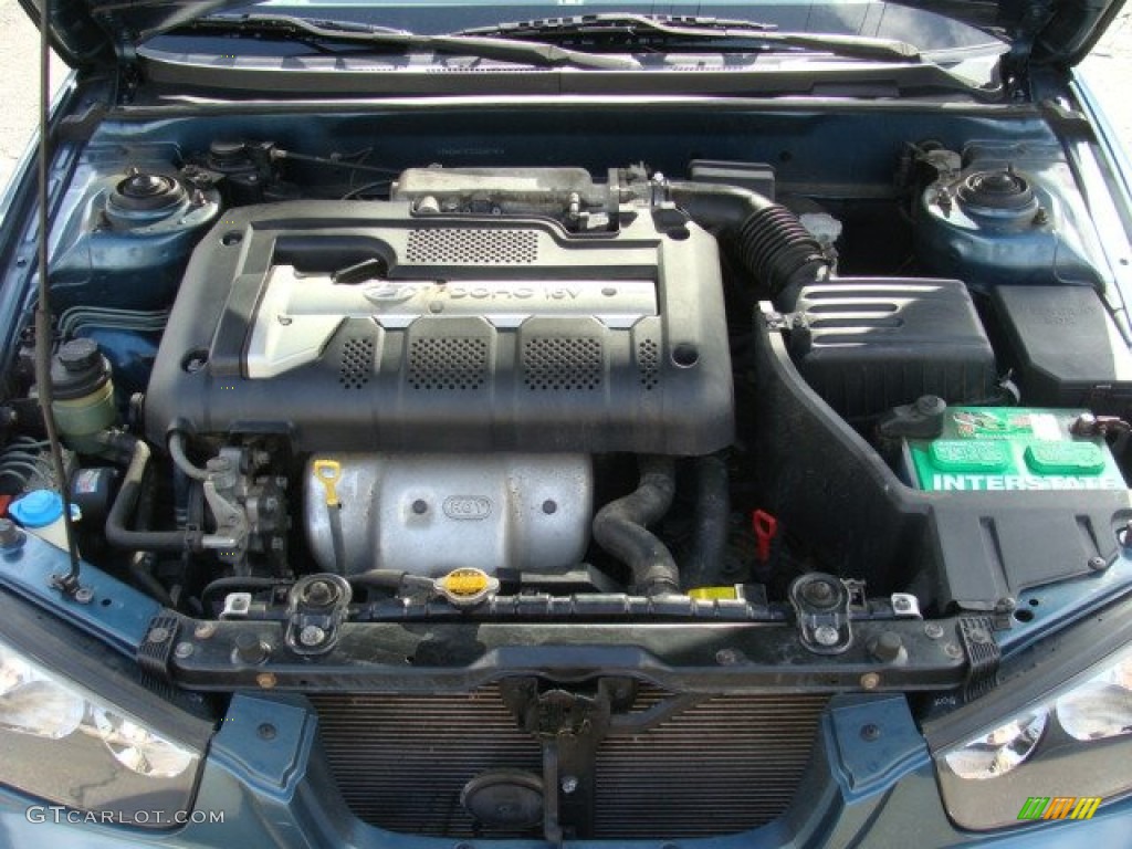 2002 Elantra GLS Sedan - Light Ocean Blue / Beige photo #25