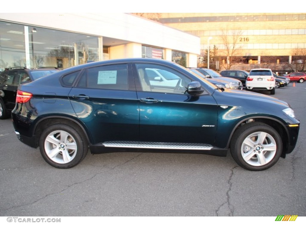 2013 X6 xDrive35i - Midnight Blue Metallic / Sand Beige photo #4