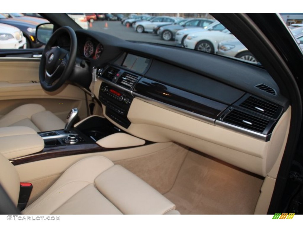 2013 BMW X6 xDrive35i Sand Beige Dashboard Photo #78480755
