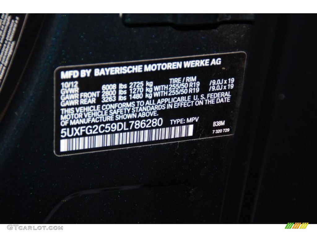2013 X6 xDrive35i - Midnight Blue Metallic / Sand Beige photo #34